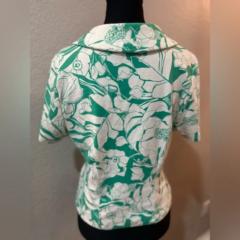 Maeve Ruched Blouse In Assorted Size L - Picture 3 of 5